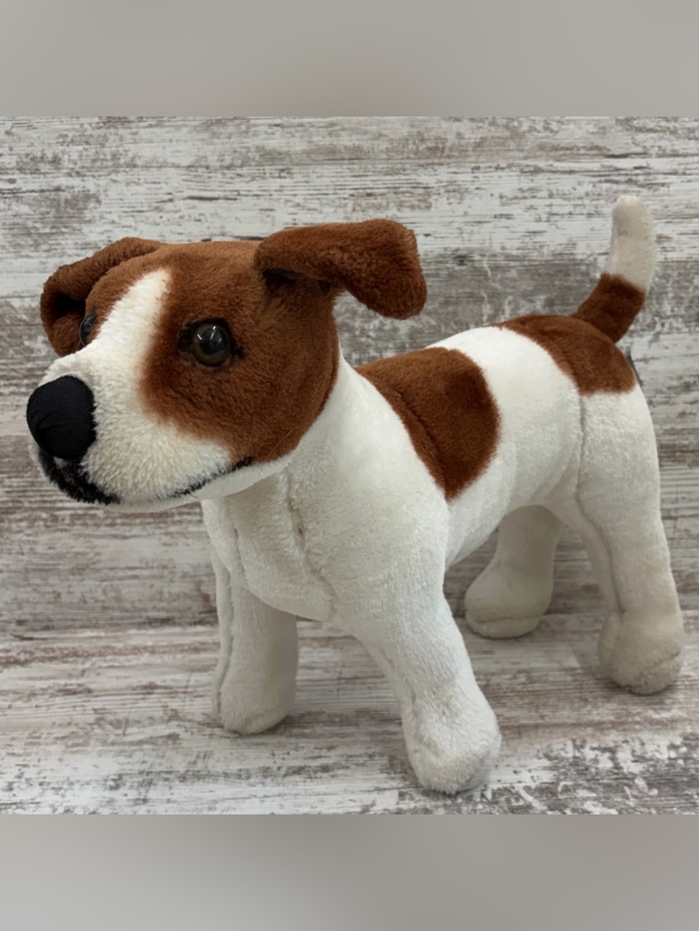 Realistic Jack Russell Terrier Plush Stuffed Dog Life Size Melissa & Doug Pup